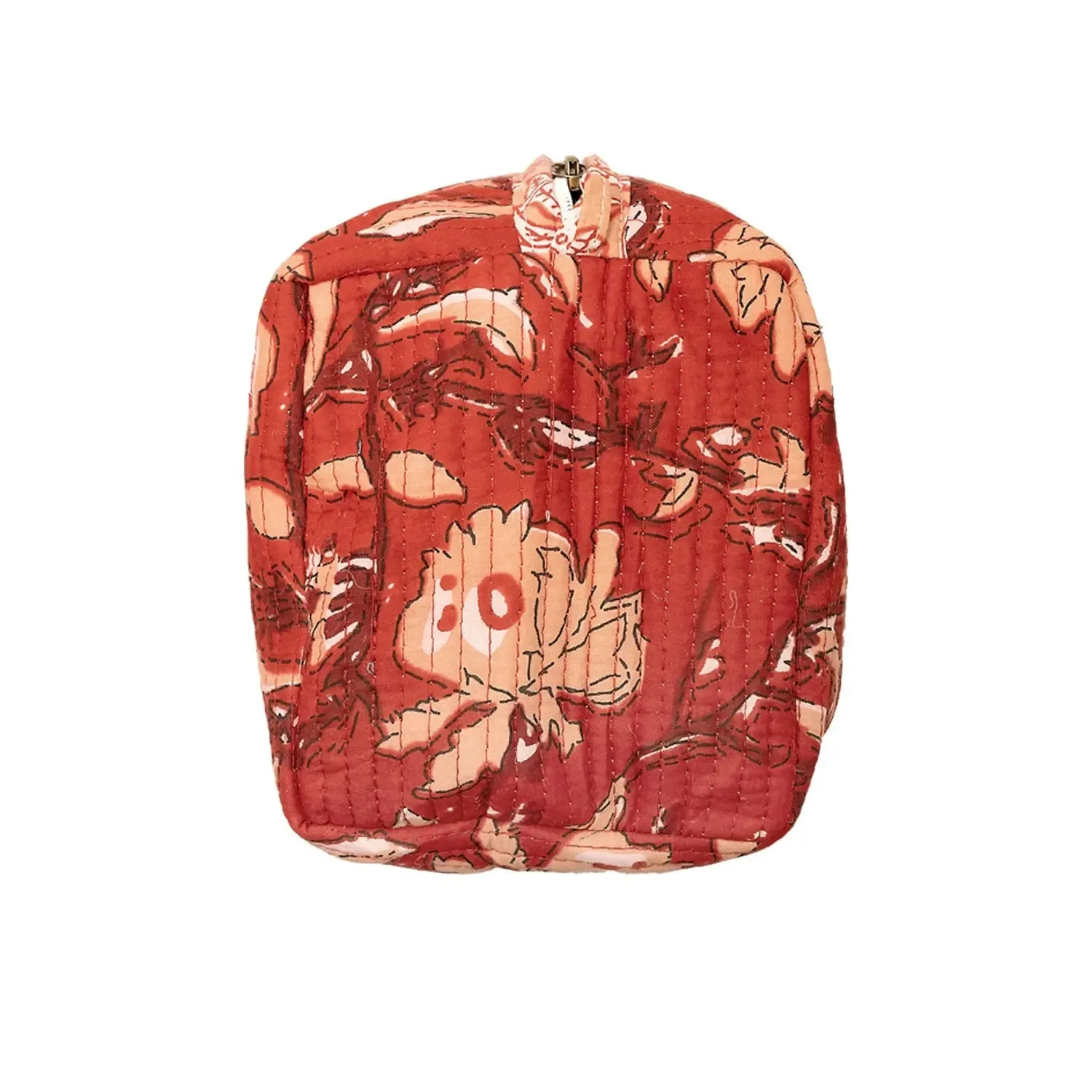 Red Rubra Cotton Wash Bag