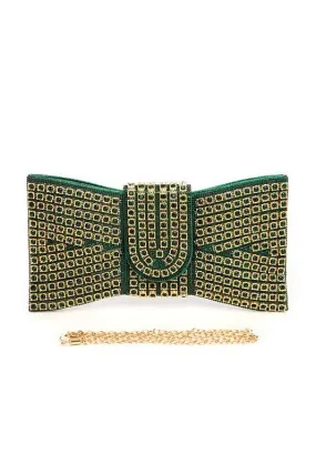 Rhinestone Bowtie Iconic Clutch Bag