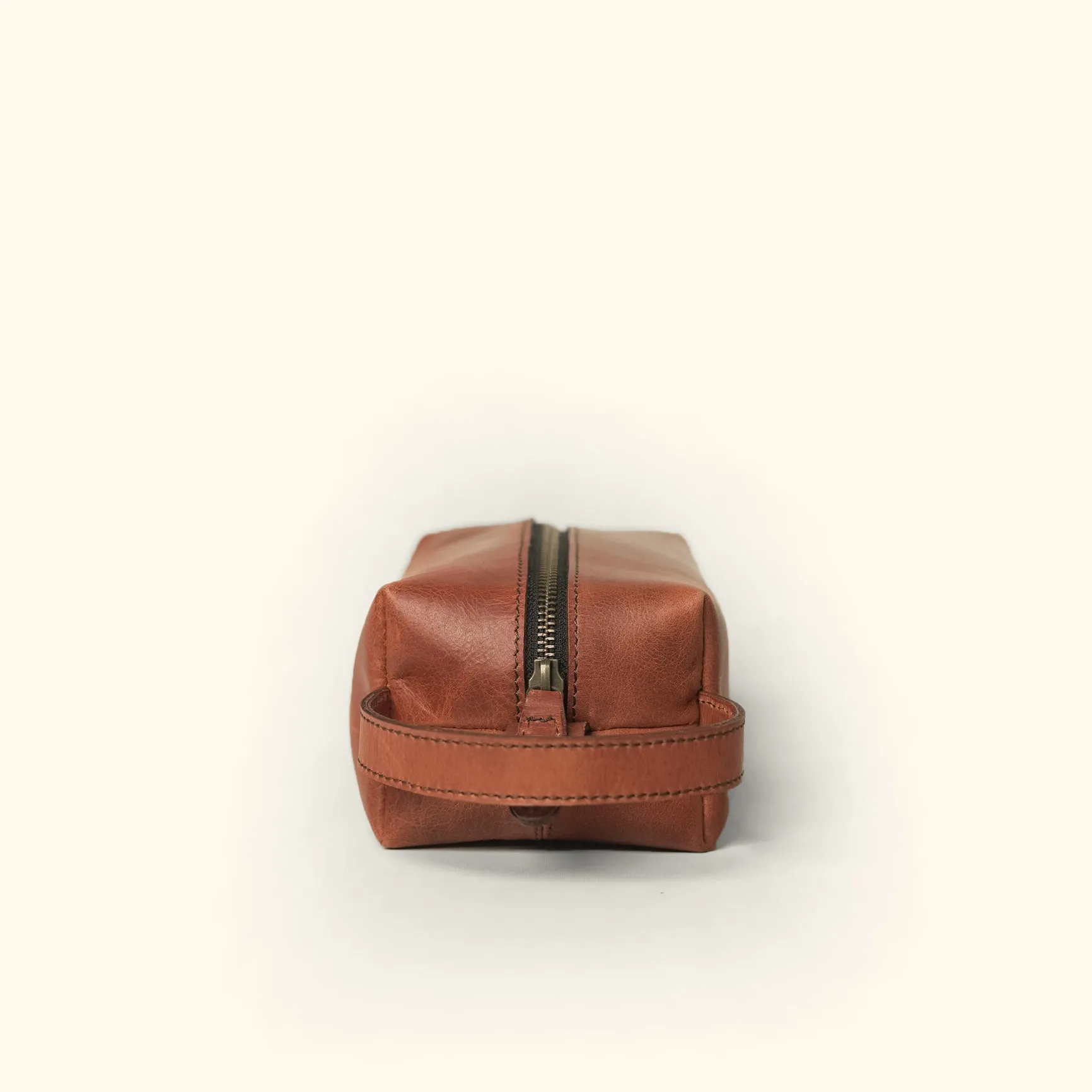 Roosevelt Buffalo Leather Dopp Kit | Amber Brown