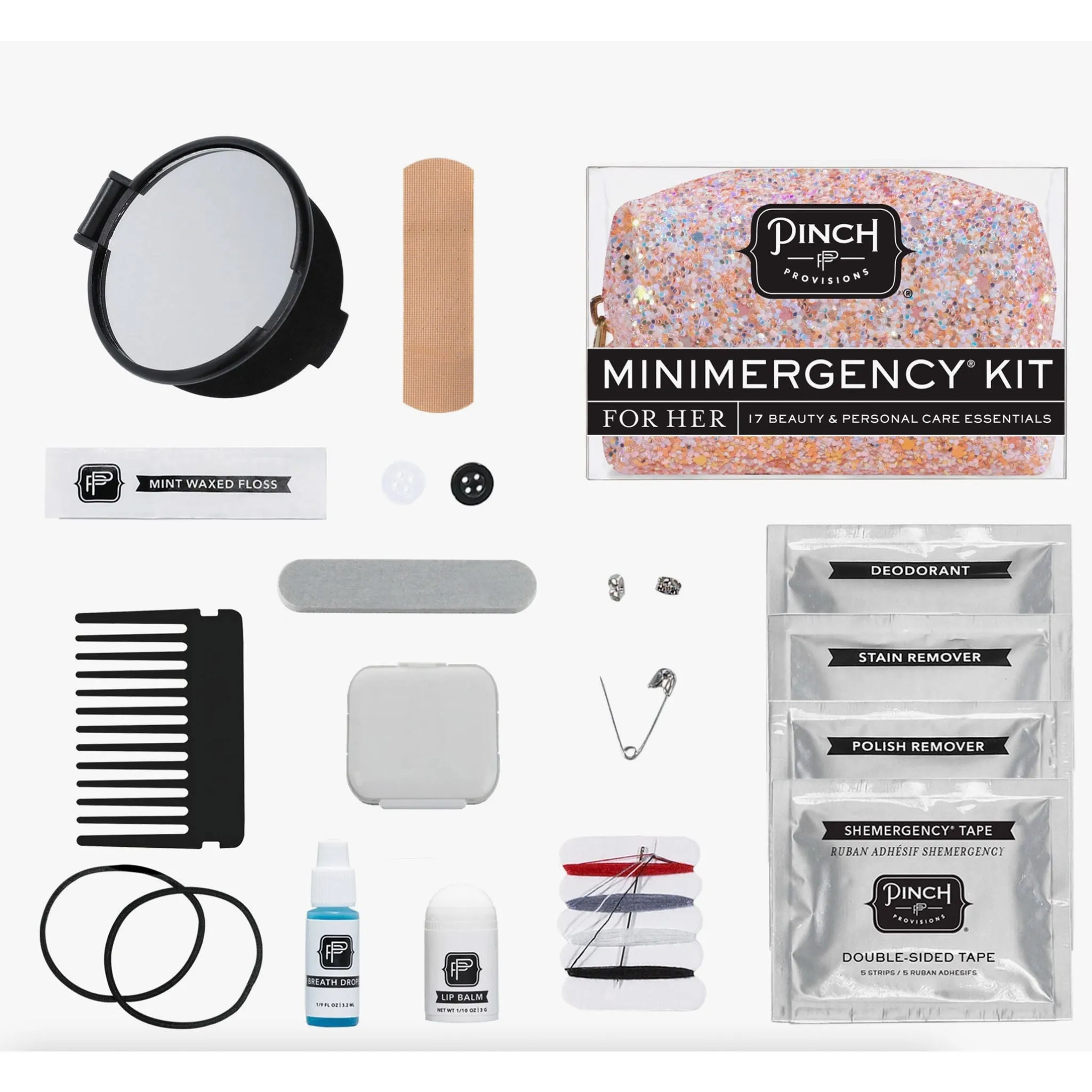 Rosé Glitter Minimergency Kit