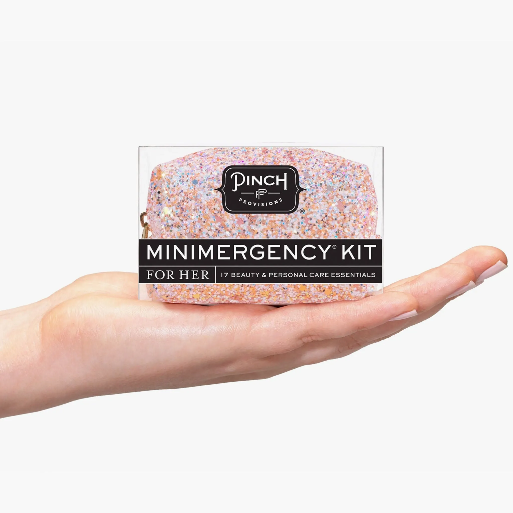 Rosé Glitter Minimergency Kit