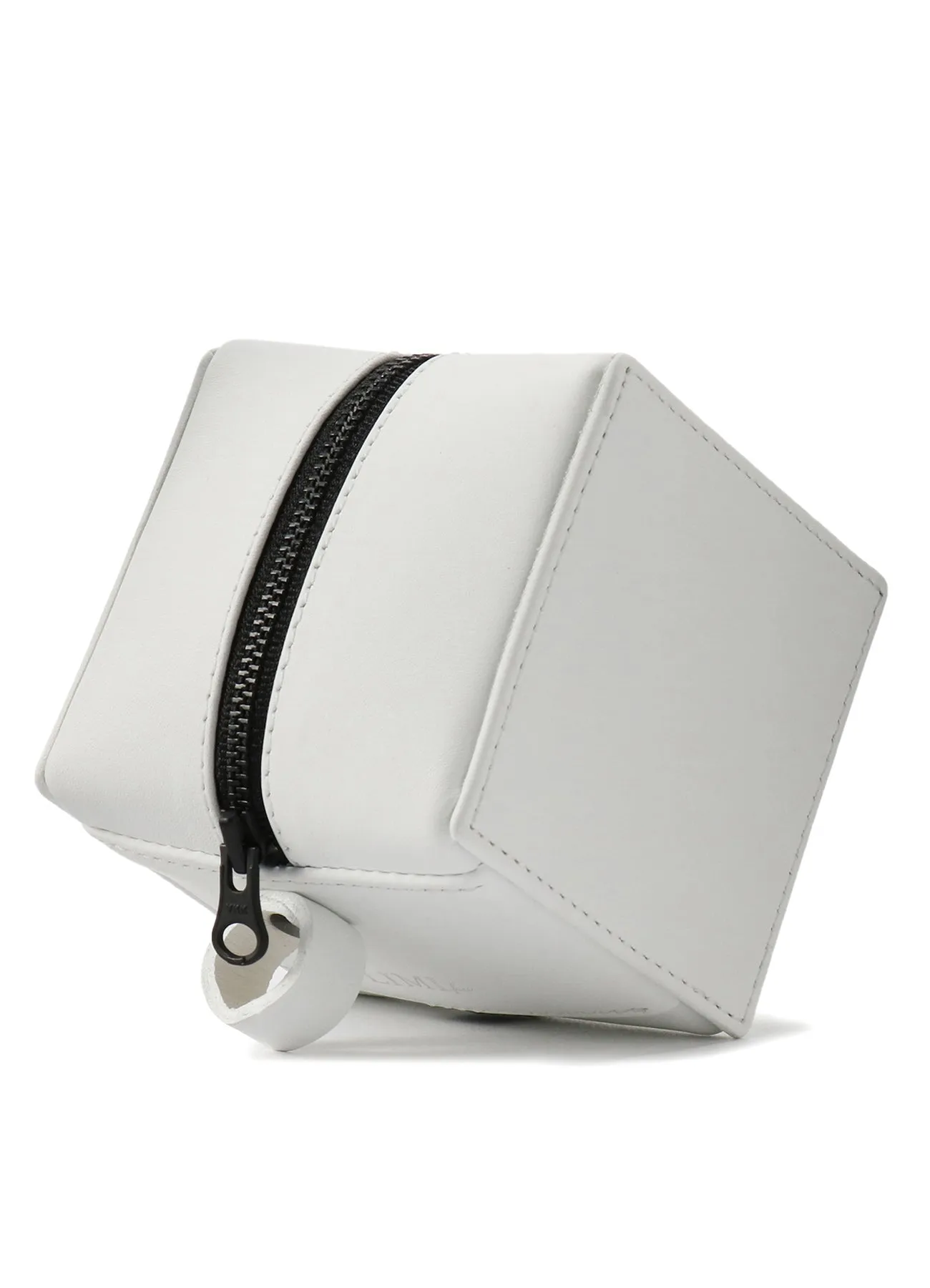 Rubber Touch Leather B Mini Cube Bag