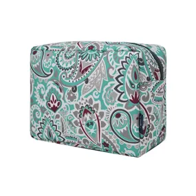 !SALE! Swirls In Aqua NGIL Large Cosmetic Travel Pouch