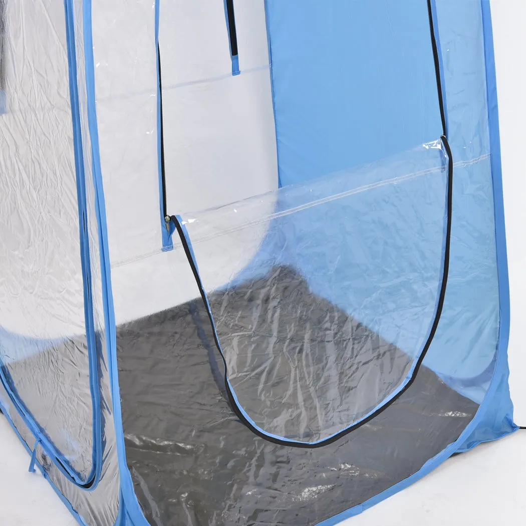 Set of 2 Mountview Pop Up Tent Camping Weather Tents Outdoor Portable Shelter Shade - Blue