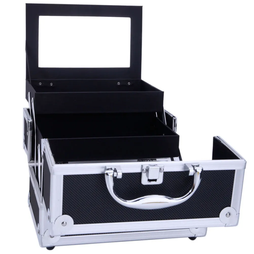 SHININGLOVE Sm-2176 Makeup Case Portable Large Capacity Jewelry Storage Box Cosmetic Organizer