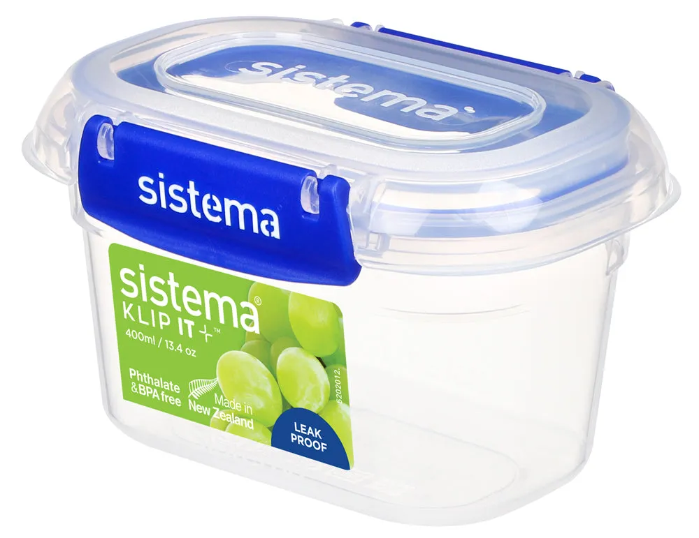 Sistema KLIP IT PLUS™ 400ml Rectangle Food Storage Container