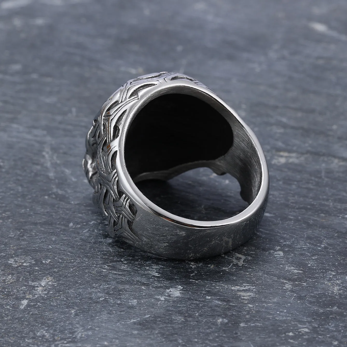 Skull Shaped Men's Titanium Steel Ring