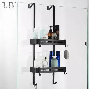 Sleek Shower Nail-Free Dual Layer Organizer Rack