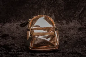 Small Gold metallic Backpack