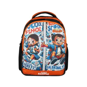 Smily Kiddos - Licensed Chhota Bheem Preschool Backpack I -Orange