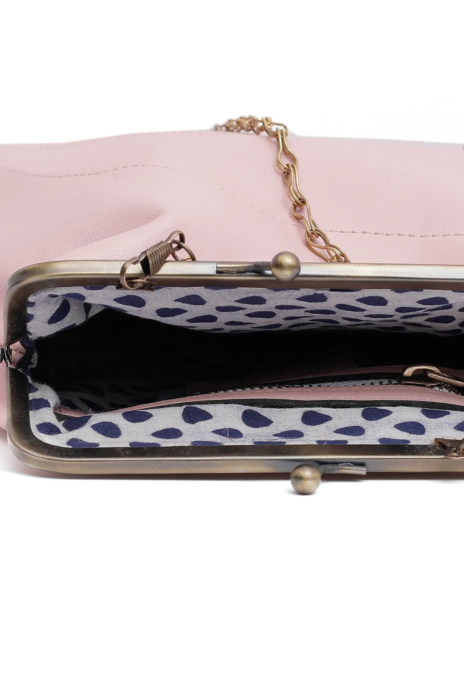 Solid Pink Clutch Bag