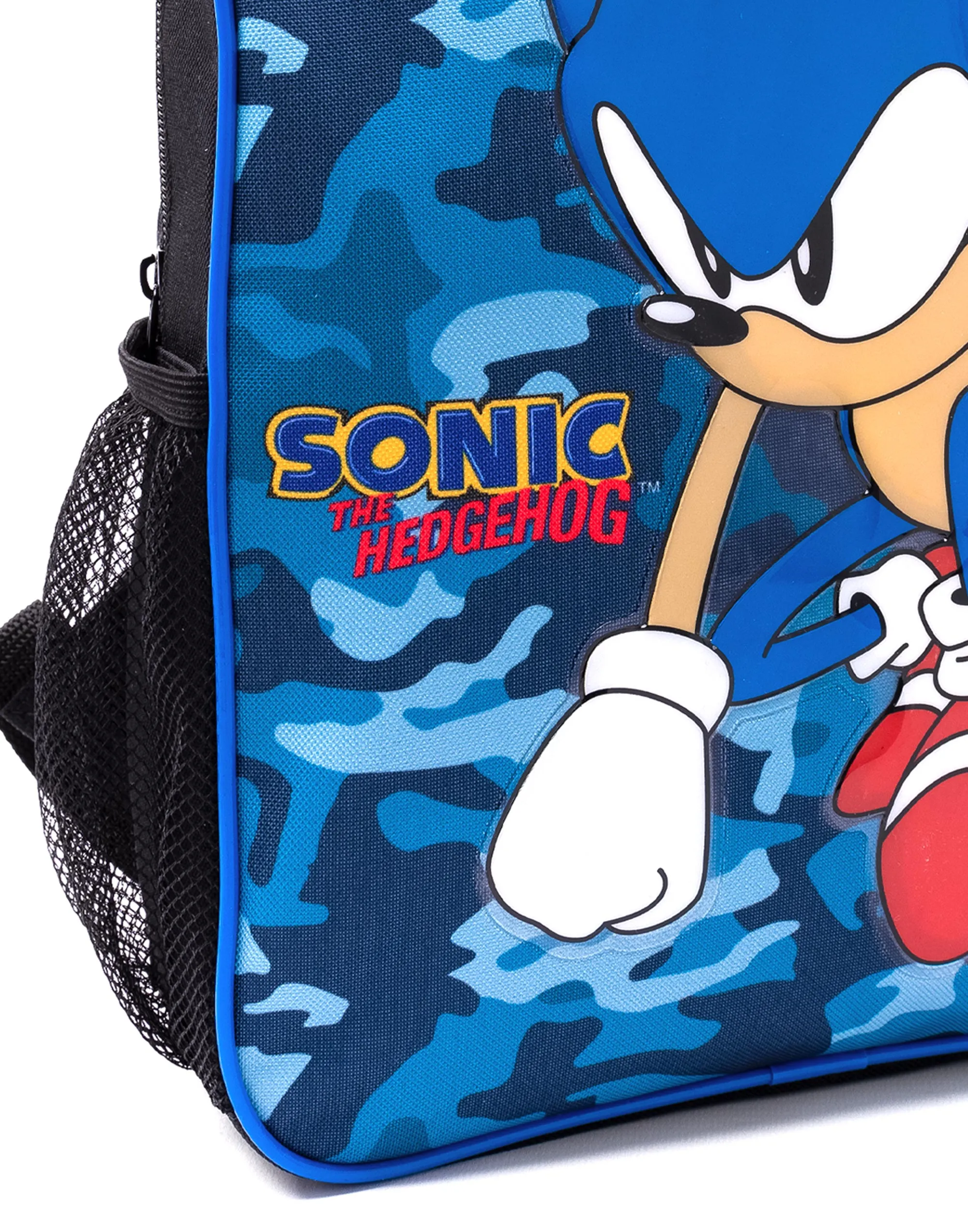 Sonic the Hedgehog Sonic Placement Print & Camo Print Boys Green 4 Piece Backpack Set