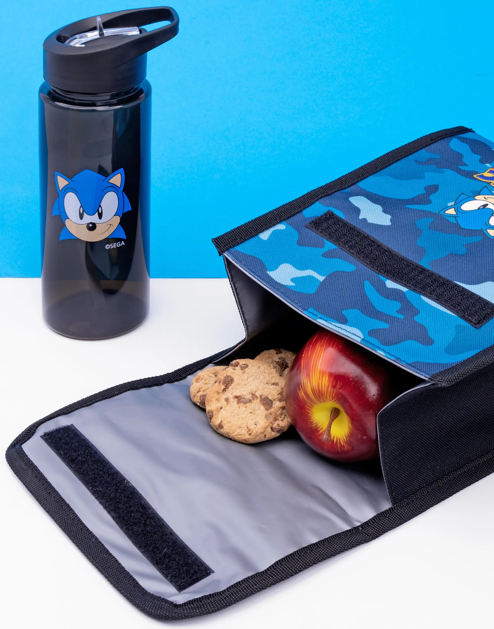 Sonic the Hedgehog Sonic Placement Print & Camo Print Boys Green 4 Piece Backpack Set