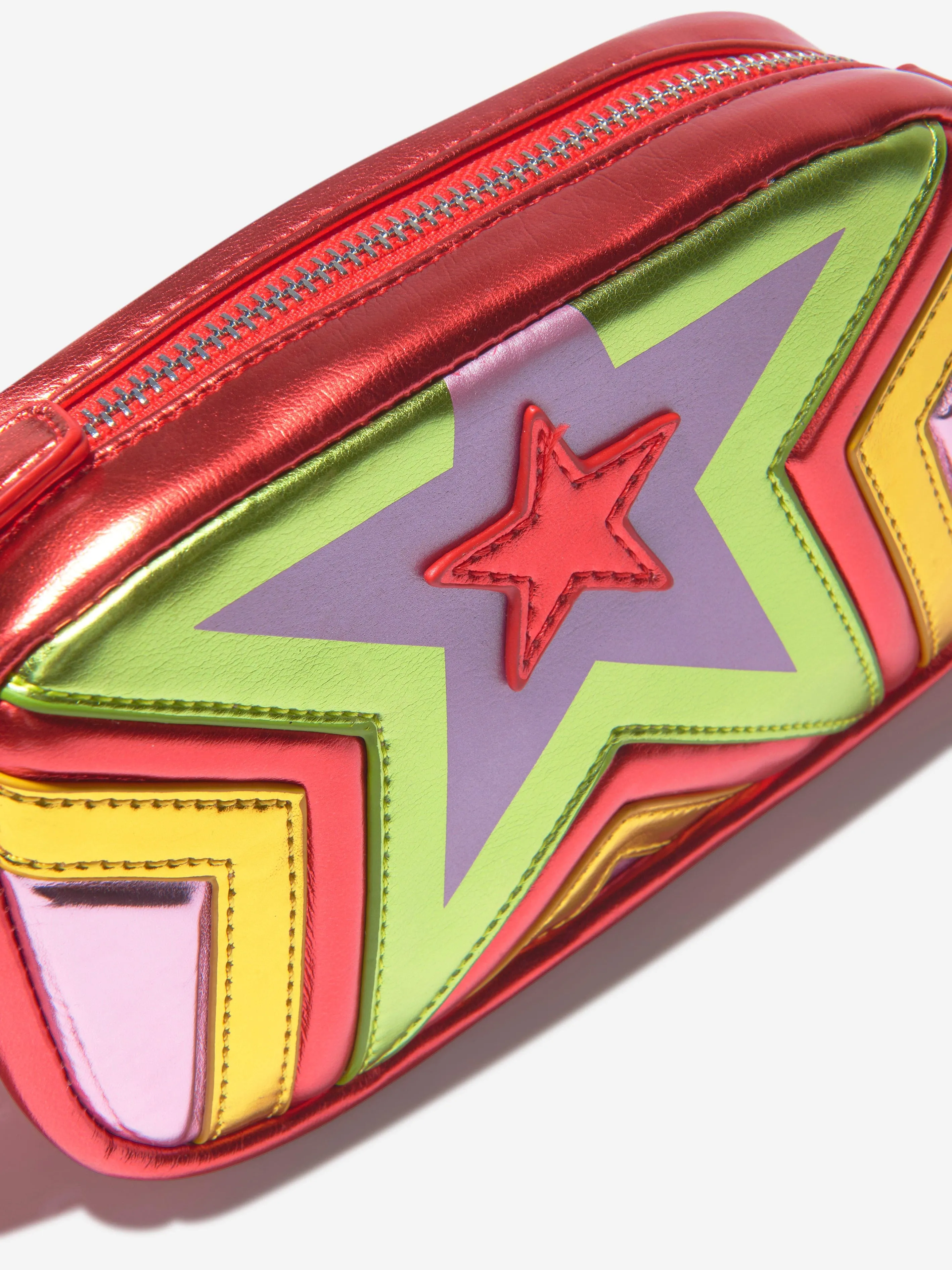 Stella McCartney Girls Metallic Star Shoulder Bag (W:18cm)