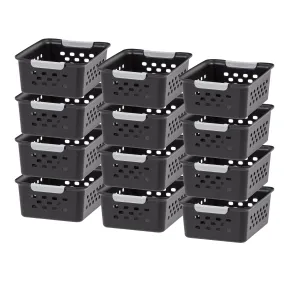 Storage Basket, Black, 12 Pack