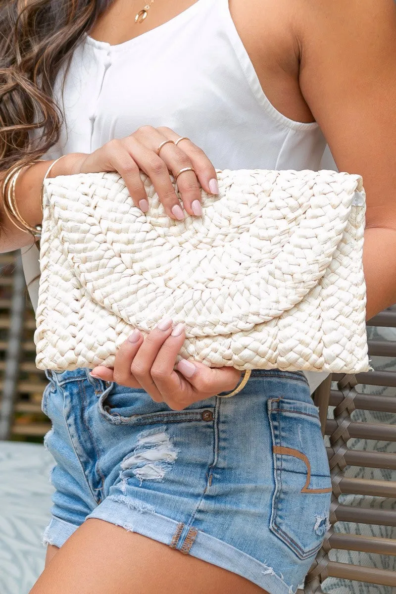 Straw Clutch - Natural