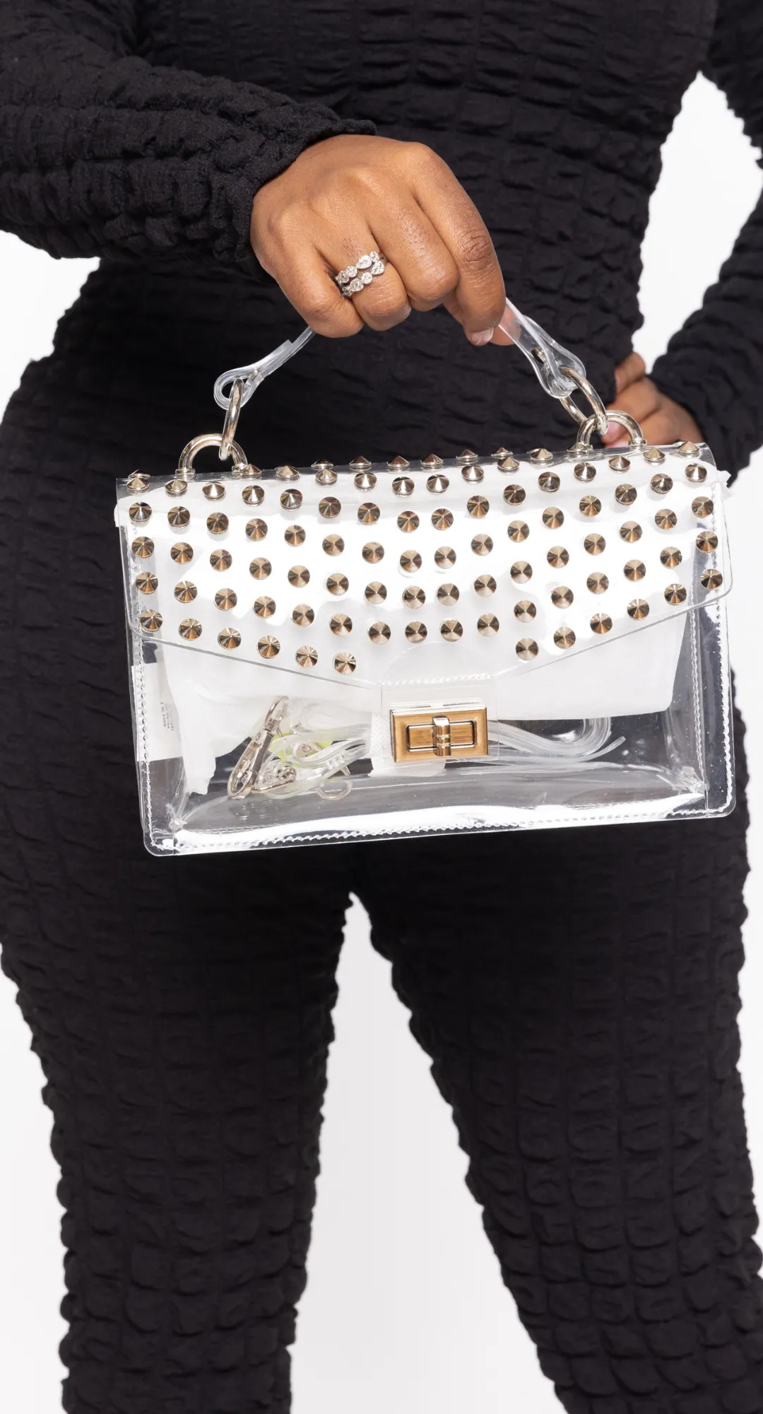 Studded Handle Bag