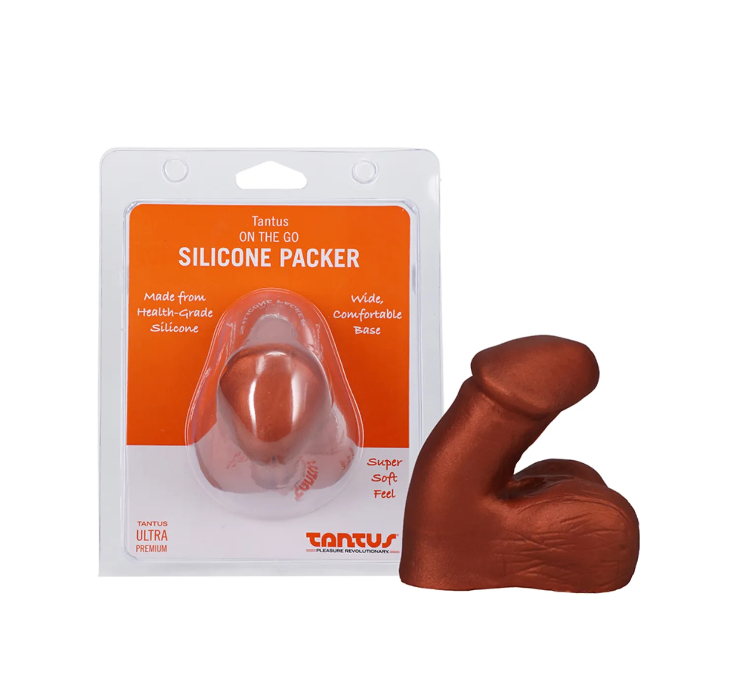 Tantus On the Go Silicone Packer- Super Soft Copper