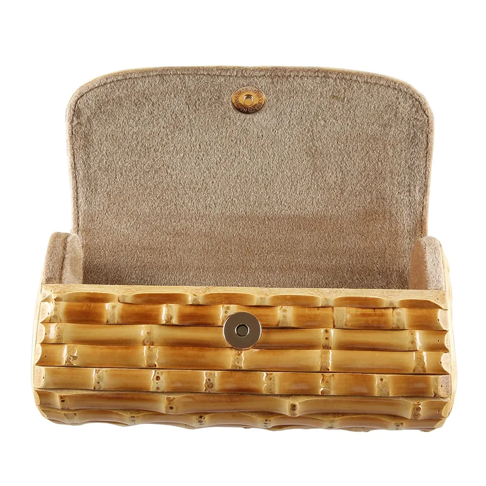 TEEK - Hard Wood Bamboo Root Clutch Purse