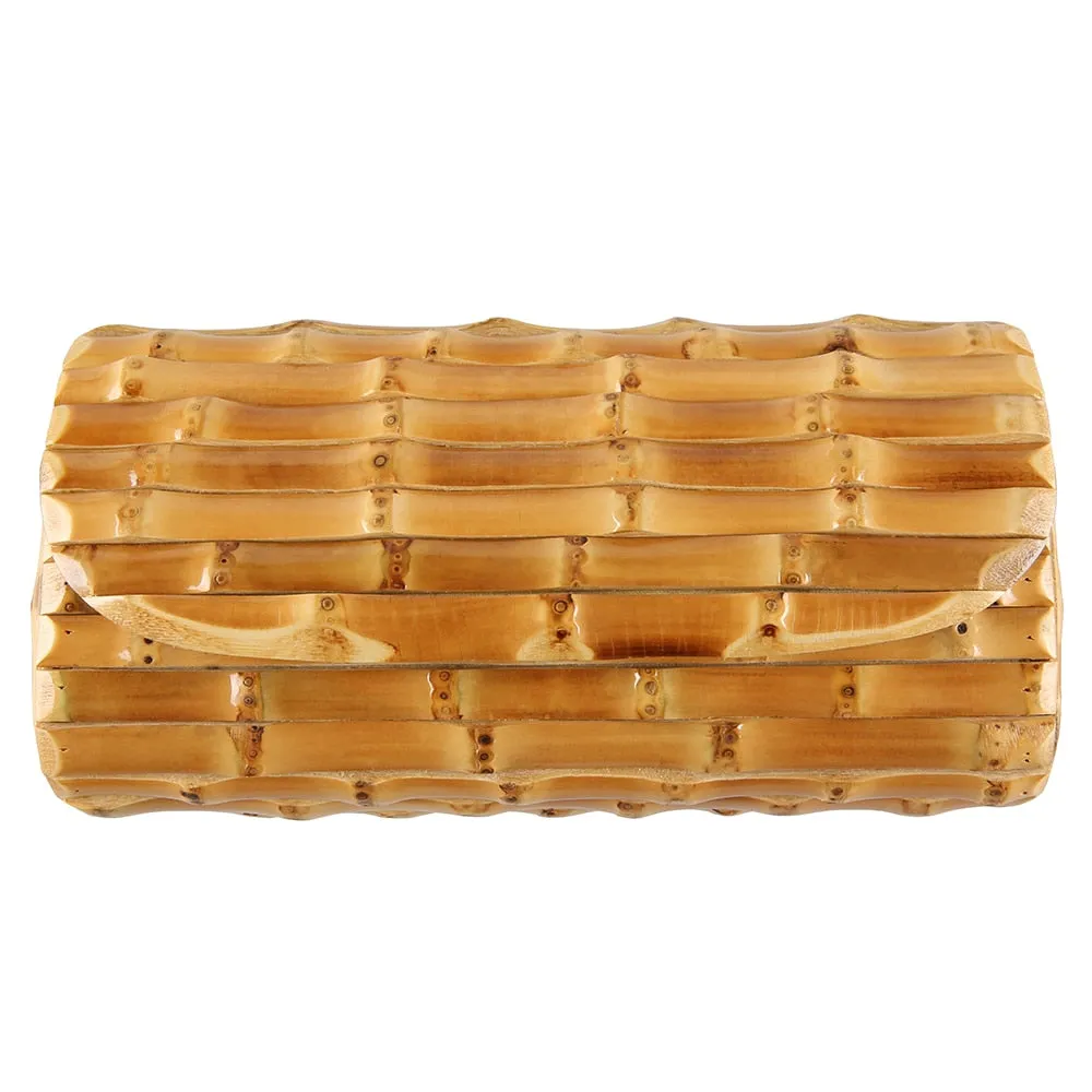 TEEK - Hard Wood Bamboo Root Clutch Purse