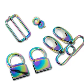 The Double Flip Shoulder Bag Hardware Kit - Rainbow