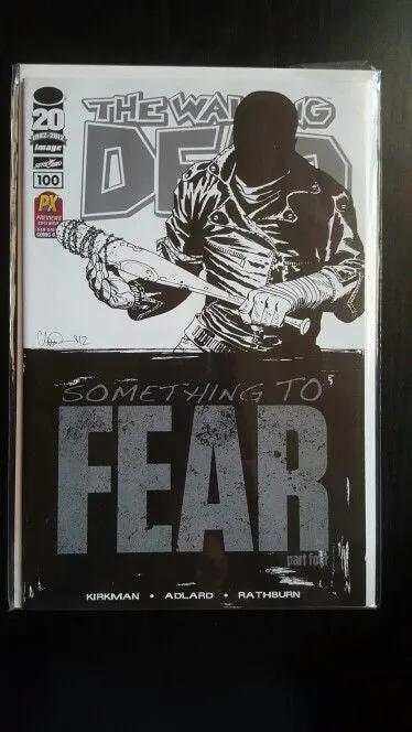 The Walking Dead # 100  1st  PTG  * NM * SDCC SKETCH  DEATH OF GLENN ! 1st NEGAN !!!!