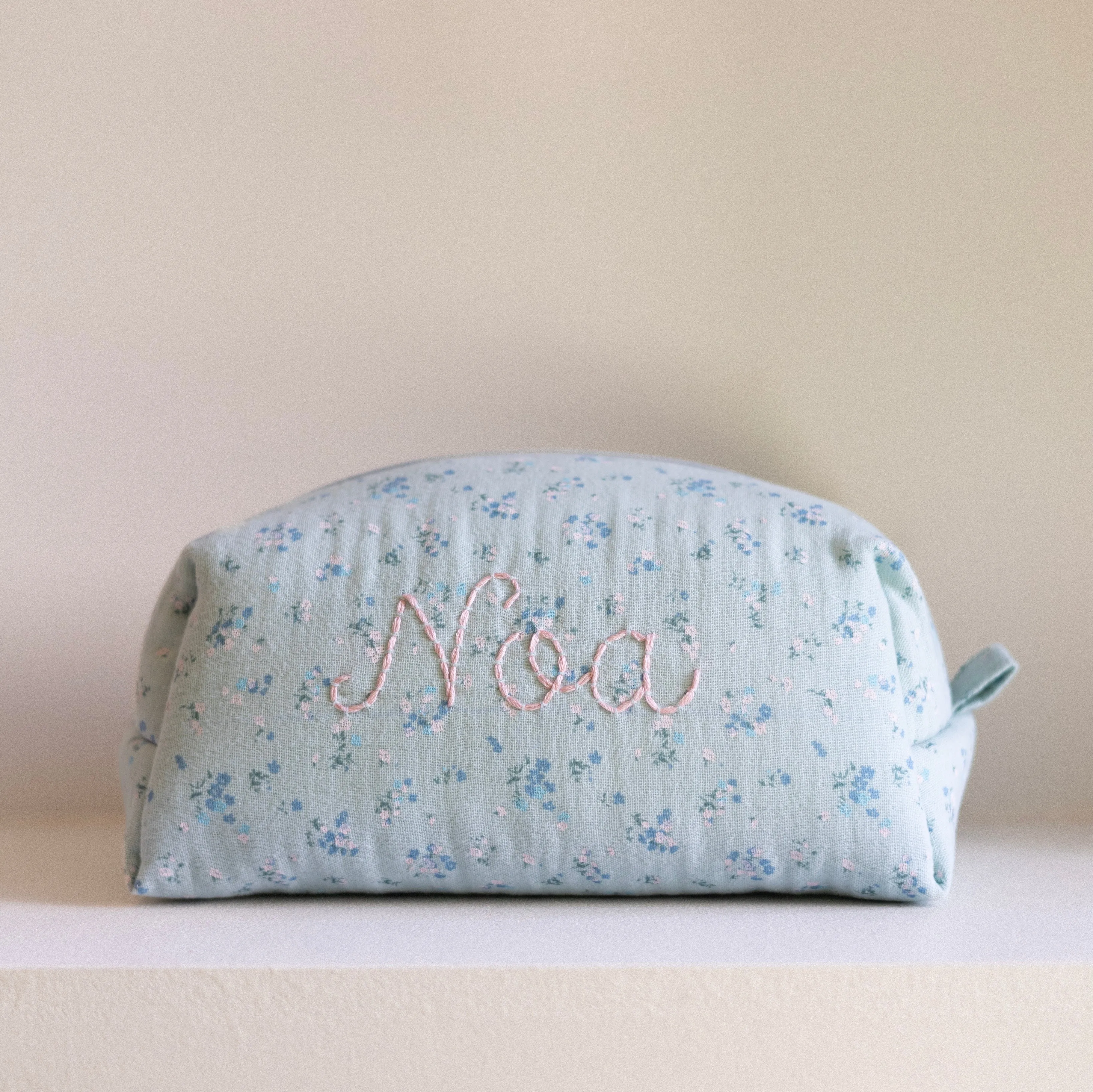 Toiletry bag - Green Flowers