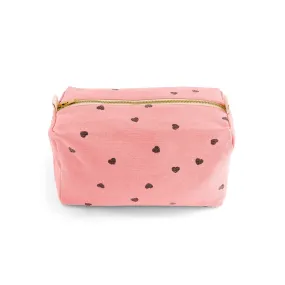 TOILETRY BAG - HEART PINK