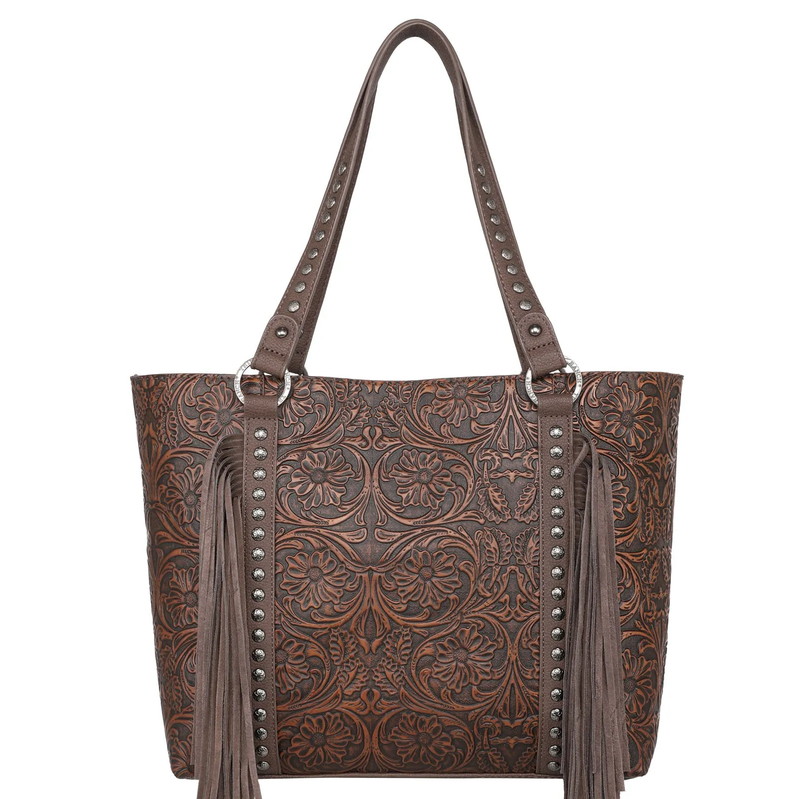 TR153G-8317 Trinity Ranch Floral Tooled Collection Concealed Carry Tote