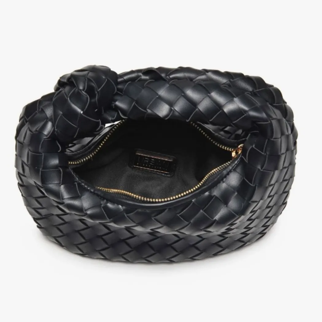 Tracy Woven Knot Strap Clutch