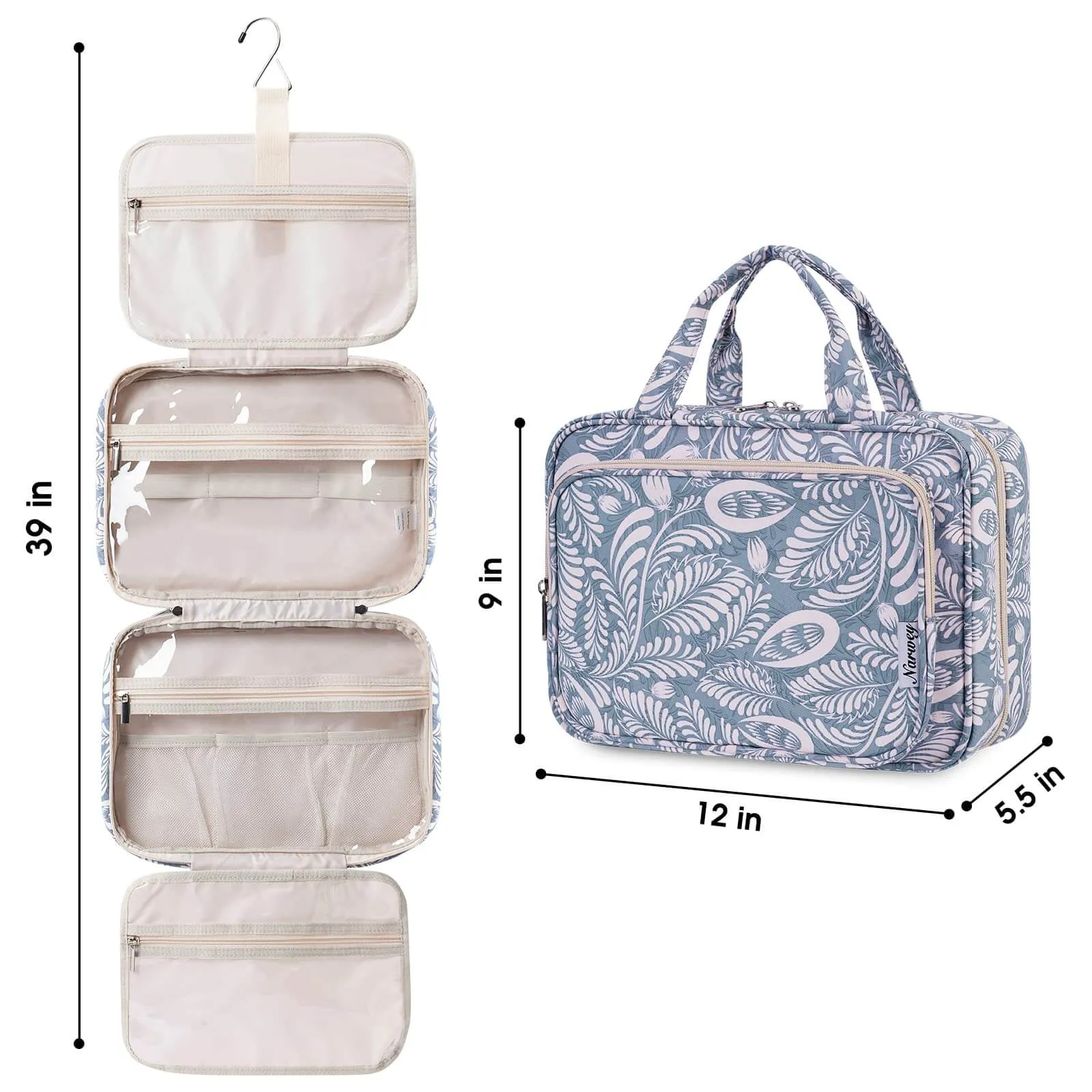 Travel Hanging Toiletry Bag Large/Medium Size