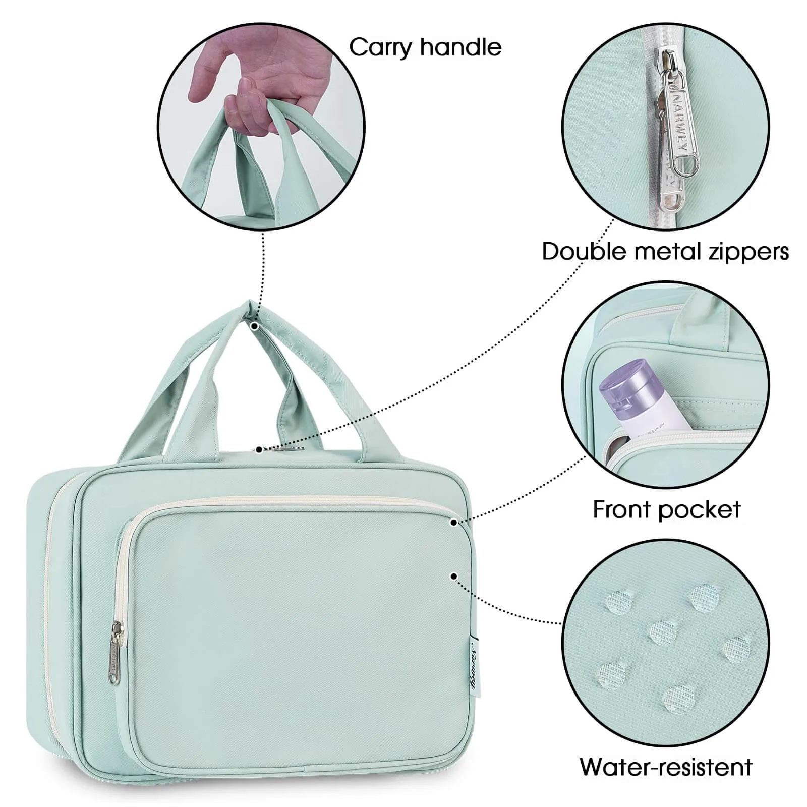 Travel Hanging Toiletry Bag Large/Medium Size