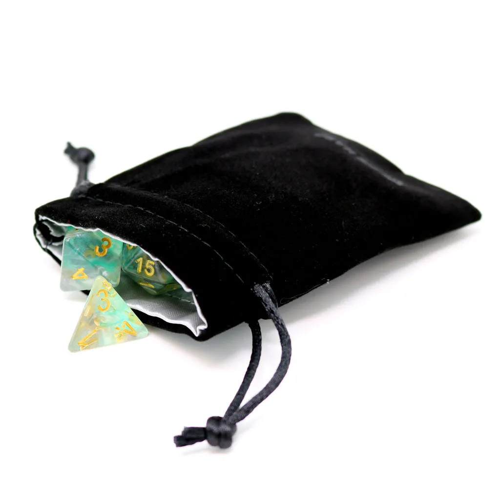 Velvet Dice Bag - Small Black