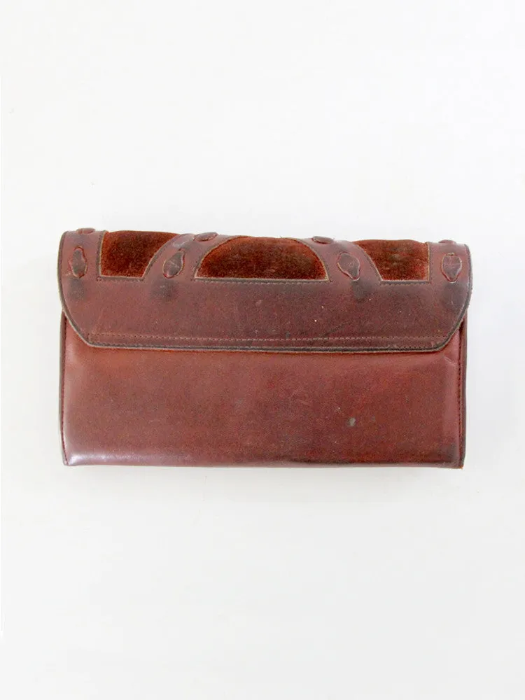 vintage 70s leather wallet