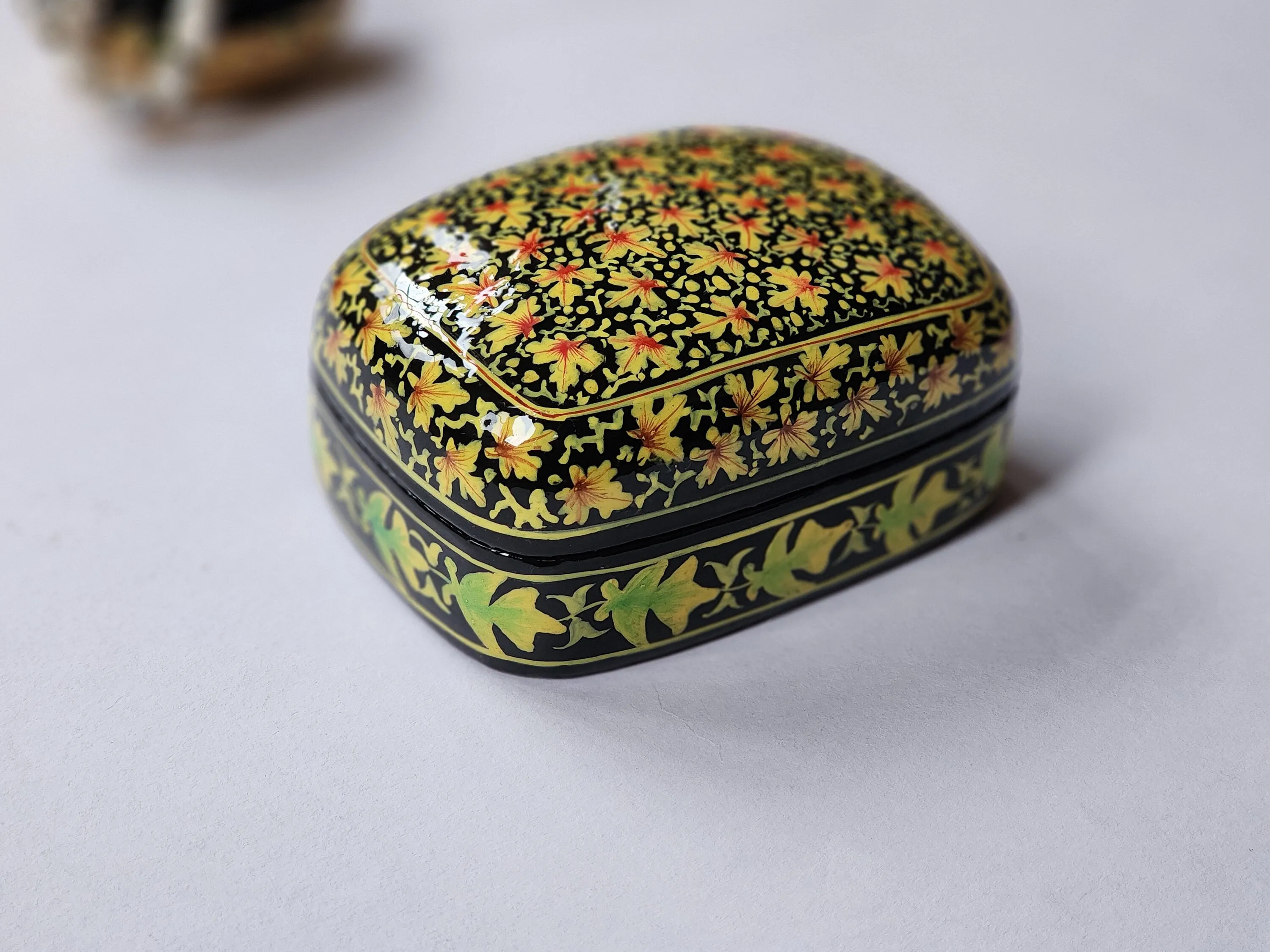 Vintage trinket box for jewelry storage and gift box-