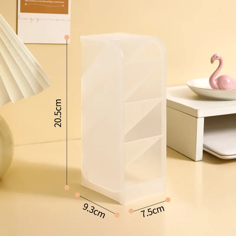 White Vertical Desktop Storage and Pen Organizer