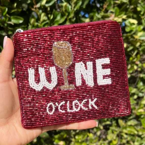 Wine O'clock Coin Purse