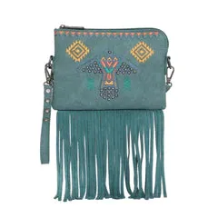 Wrangler Embroidered Fringe Collection Clutch/Wristlet/Crossbody