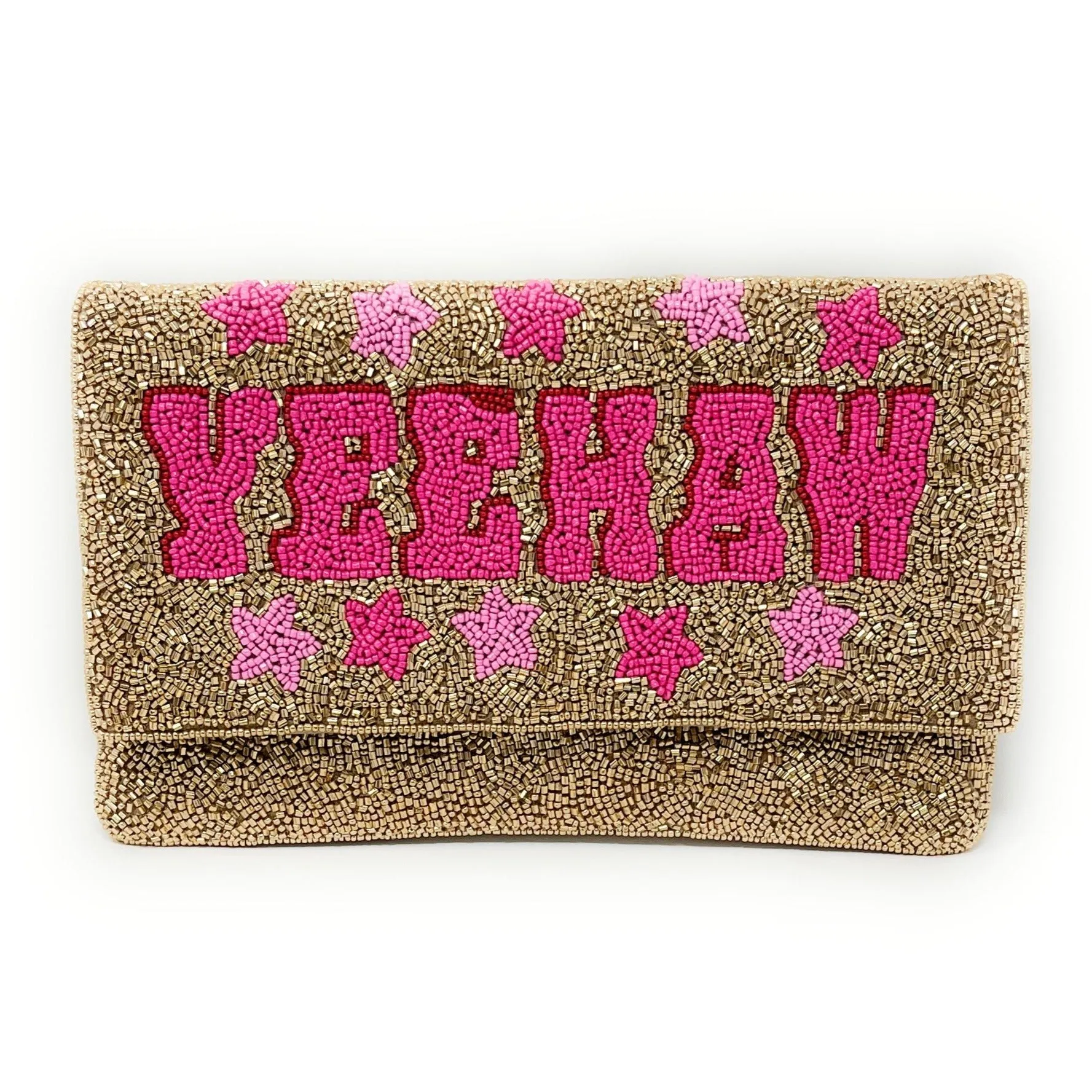 Yeehaw Beaded Clutch Purse