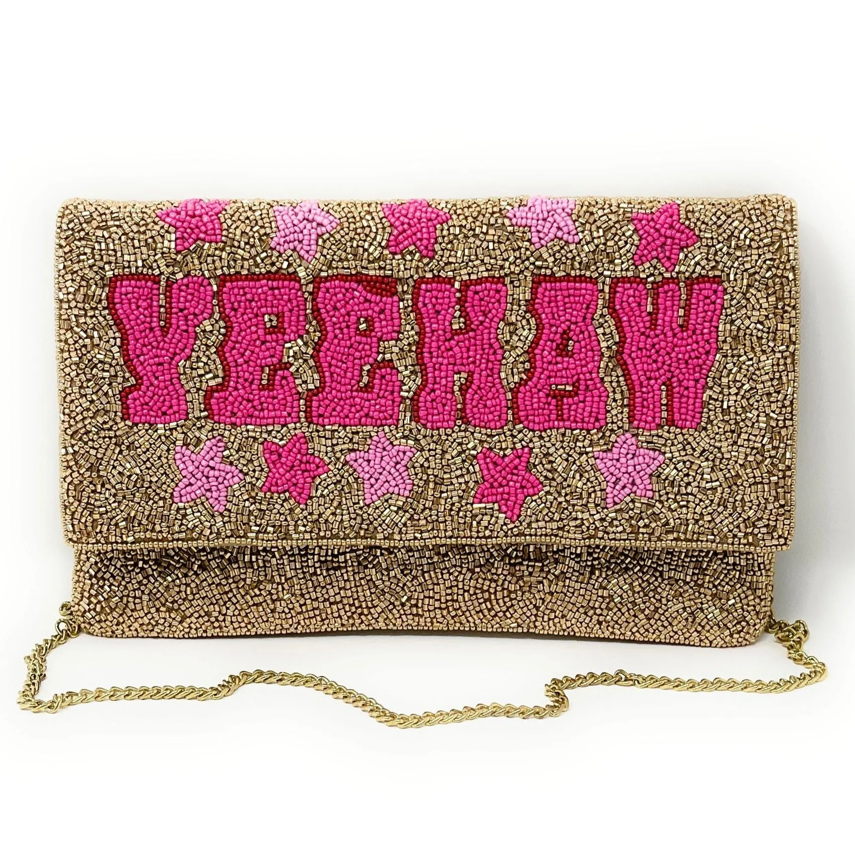 Yeehaw Beaded Clutch Purse