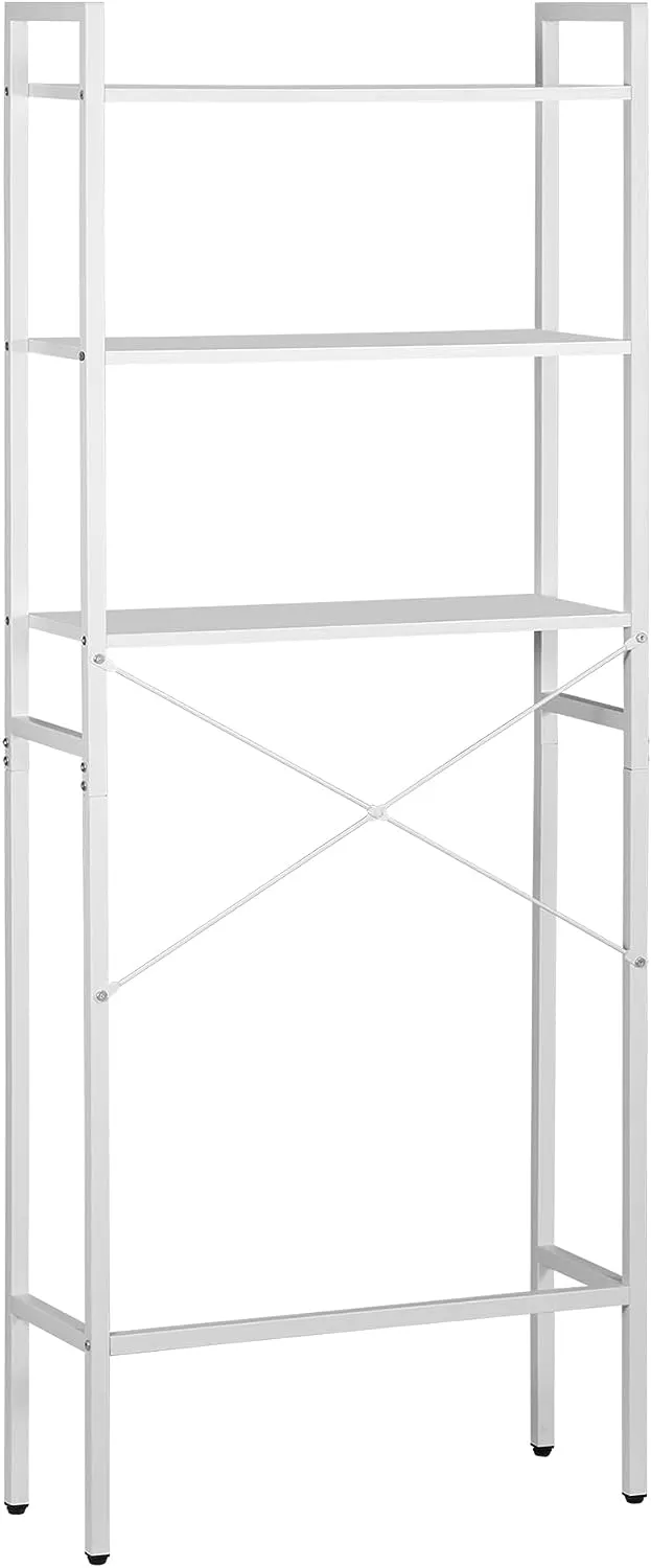 ZENY™ 3 Tiers Over The Toilet Bathroom Storage Shelf, Freestanding Wooden Bathroom Organizer Rack with Shelves