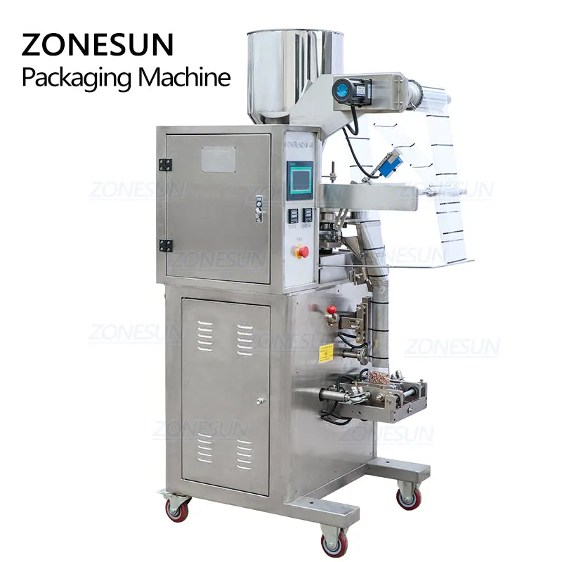 ZONESUN ZS-K100 Automatic VFFS Granule Filling Sealing Machine For Oatmeal Nut Packing Machine