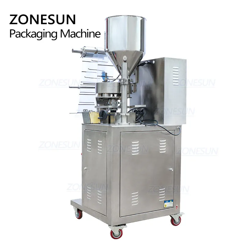 ZONESUN ZS-K100 Automatic VFFS Granule Filling Sealing Machine For Oatmeal Nut Packing Machine