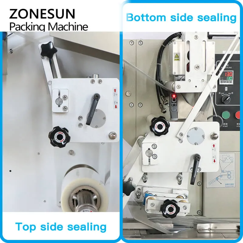 ZONESUN ZS-ZB350X Automatic Servo Motor Toilet Soap Cookie Candy Horizontal Pillow Flow Packing Machine